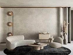 Rond vloerkleed - Lynton (zwart)