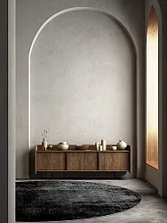 Rond vloerkleed - Lynton (zwart)