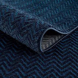 Hoogpolig vloerkleed - Pandora (blauw)