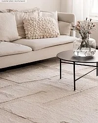 Hoogpolig vloerkleed - Tillie (offwhite)