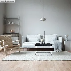 Wollen-vloerkleed - Avafors Wool Bubble (beige)