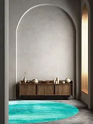 Rond vloerkleed - Jolie (turkoois)