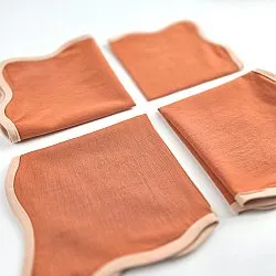 Servetten - Set van 4 stoffen servetten Yrsa (Roest)