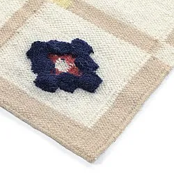 Wollen-vloerkleed - Lausanne Flatweave Tufted Premium (wit/beige)