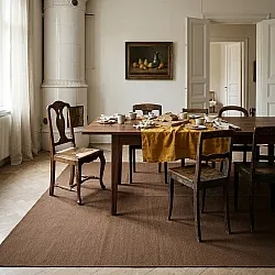 Wollen-vloerkleed - Charonne Flat Handloom Wool Premium (bruin)