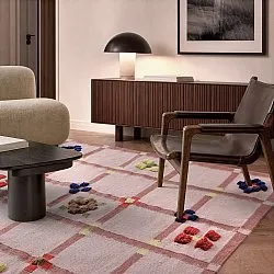 Wollen-vloerkleed - Lausanne Flatweave Tufted Premium (roze)