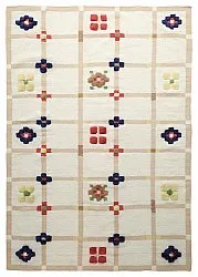Wollen-vloerkleed - Lausanne Flatweave Tufted Premium (wit/beige)