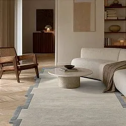 Wollen-vloerkleed - Agra Hand Tufted Wool Premium (grijs)