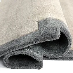 Wollen-vloerkleed - Agra Hand Tufted Wool Premium (grijs)