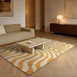 Wollen-vloerkleed - Aiz Hand Tufted Wool Premium (geel)