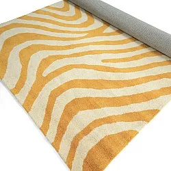Wollen-vloerkleed - Aiz Hand Tufted Wool Premium (geel)
