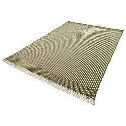 Wollen-vloerkleed - Arbil (groen/wit)