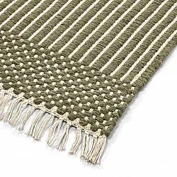 Wollen-vloerkleed - Arbil (groen/wit)