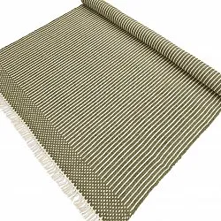 Wollen-vloerkleed - Arbil (groen/wit)