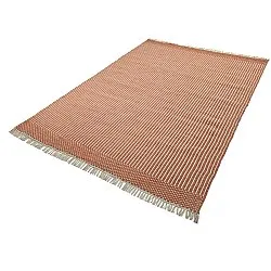 Wollen-vloerkleed - Arbil (terracotta/wit)