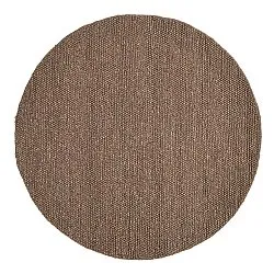 Rond vloerkleed - Avafors Wool Bubble (bruin/beige)