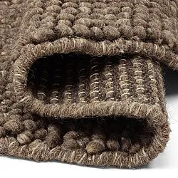 Rond vloerkleed - Avafors Wool Bubble (bruin/beige)