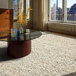 Wollen-vloerkleed - Avafors Wool Bubble (grijs/beige)