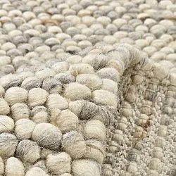 Wollen-vloerkleed - Avafors Wool Bubble (grijs/beige)