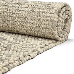 Wollen-vloerkleed - Avafors Wool Bubble (grijs/beige)