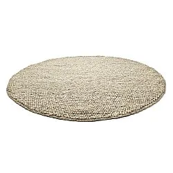 Rond vloerkleed - Avafors Wool Bubble (grijs/beige)