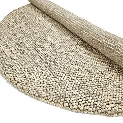 Rond vloerkleed - Avafors Wool Bubble (grijs/beige)