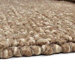 Wollen-vloerkleed - Avafors Wool Bubble (lichtbruin/wit)