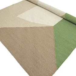 Wollen-vloerkleed - Aveiro (groen/multi)