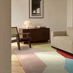 Wollen-vloerkleed - Aveiro (roze/multi)
