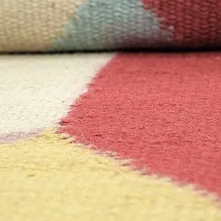 Wollen-vloerkleed - Aveiro (roze/multi)