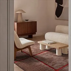 Hoogpolig vloerkleed - Bitola (taupe)