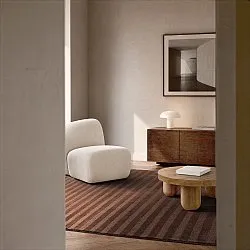 Wollen-vloerkleed - Brenta Handloom Wool Premium (bruin)
