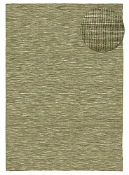 Wollen-vloerkleed - Charonne Flat Handloom Wool Premium (groente)