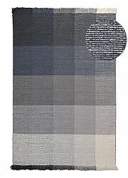 Wollen-vloerkleed - Chaves (blauw/grijs/wit)