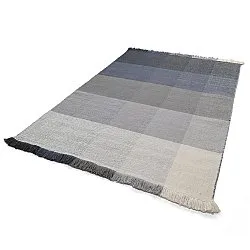 Wollen-vloerkleed - Chaves (blauw/grijs/wit)