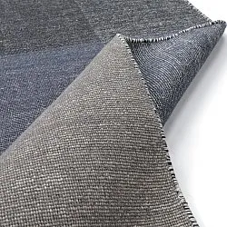 Wollen-vloerkleed - Chaves (blauw/grijs/wit)