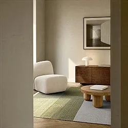 Wollen-vloerkleed - Chaves (groen/beige)