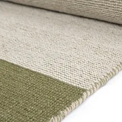 Wollen-vloerkleed - Chaves (groen/beige)