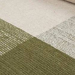 Wollen-vloerkleed - Chaves (groen/beige)