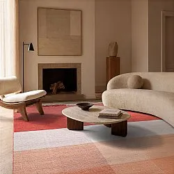 Wollen-vloerkleed - Chaves (rood/oranje)