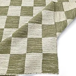 Wollen-vloerkleed - Dundee (groen/wit)