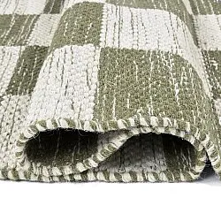 Wollen-vloerkleed - Dundee (groen/wit)