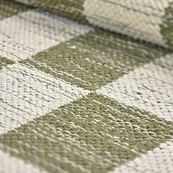 Wollen-vloerkleed - Dundee (groen/wit)