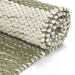 Wollen-vloerkleed - Dundee (groen/wit)