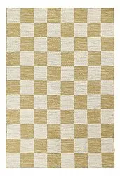 Wollen-vloerkleed - Dundee (geel/wit)