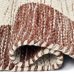 Wollen-vloerkleed - Dundee (rood/wit)