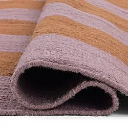 Wollen-vloerkleed - Garine (oranje/roze)