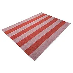 Wollen-vloerkleed - Garine (roze/rood)