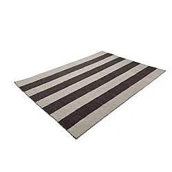 Wollen-vloerkleed - Garine (zwart/beige)