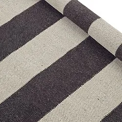 Wollen-vloerkleed - Garine (zwart/beige)